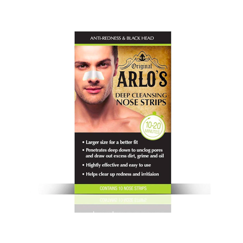 Arlo's Parches de Limpieza Profunda para la Nariz para Hombres (Paquete de 10)
