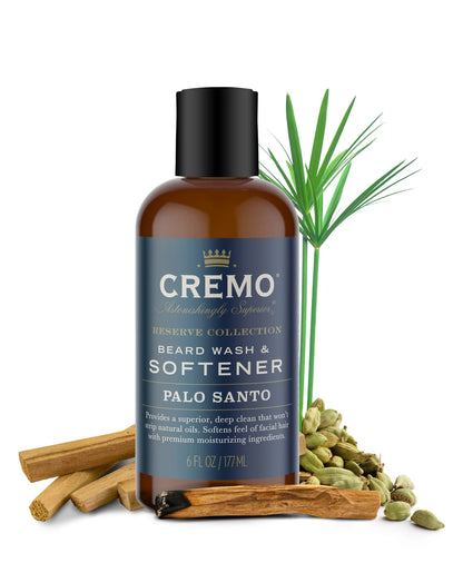 Cremo Shampoo y Acondicionador para Barba de Palo Santo (Colección de Reserva)