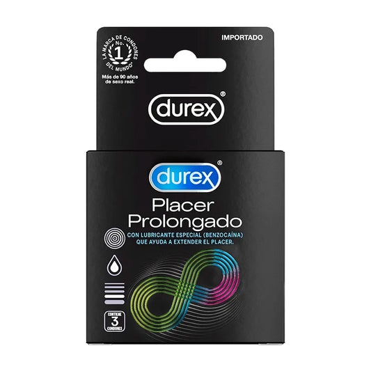 Durex Condon Placer Prolongado (3 unidades)