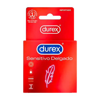 Durex Condon Sensitivo Delgado (3 unidades)