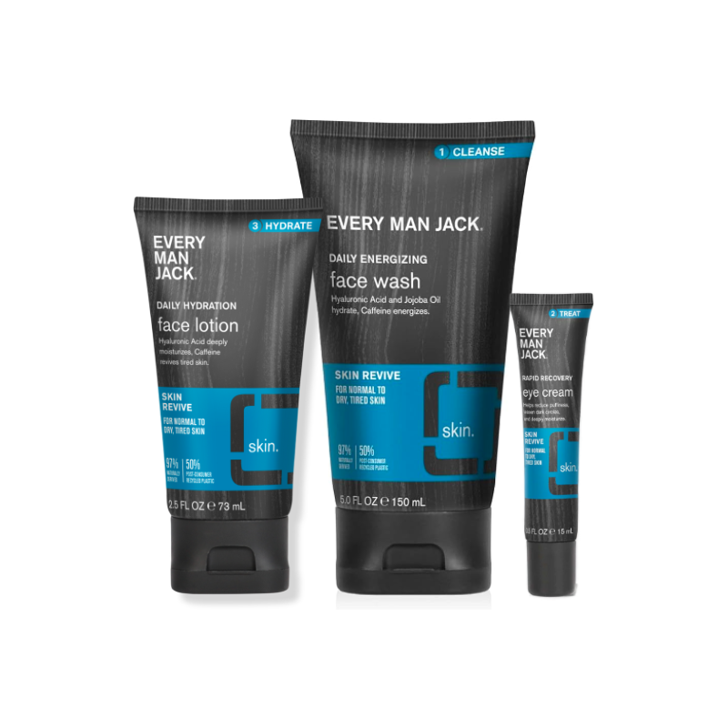 Every Man Jack - Kit de Cuidado Facial en 3 Fases