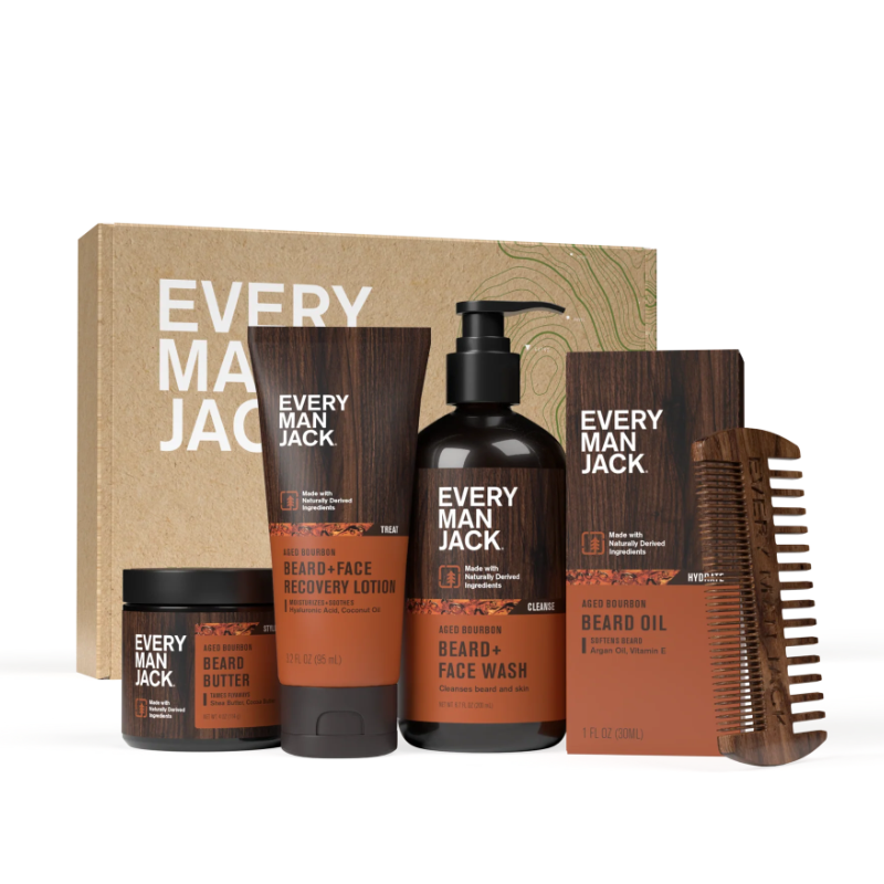 Every Man Jack - Kit para el Ciudado de la Barba - Aged Bourbon