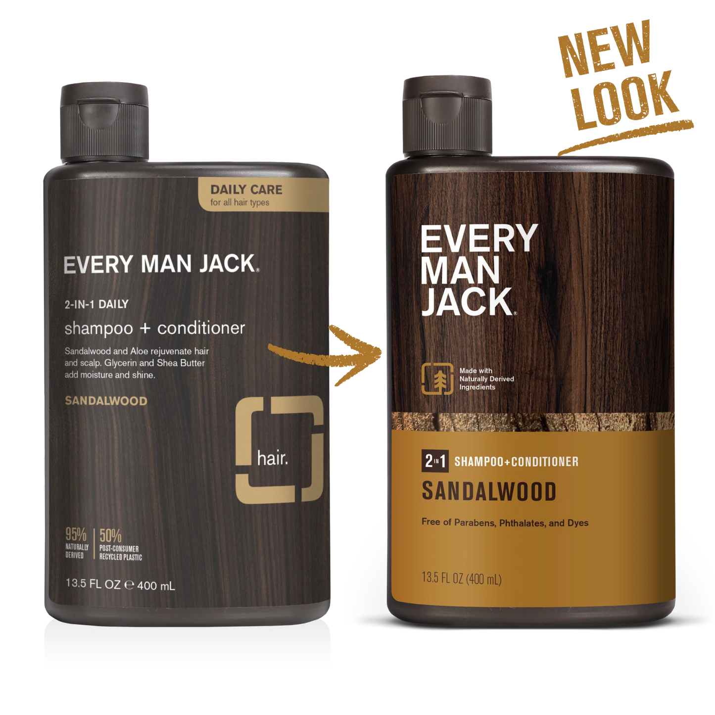 Every Man Jack Shampoo y Acondicionador Sandalo 2 en 1