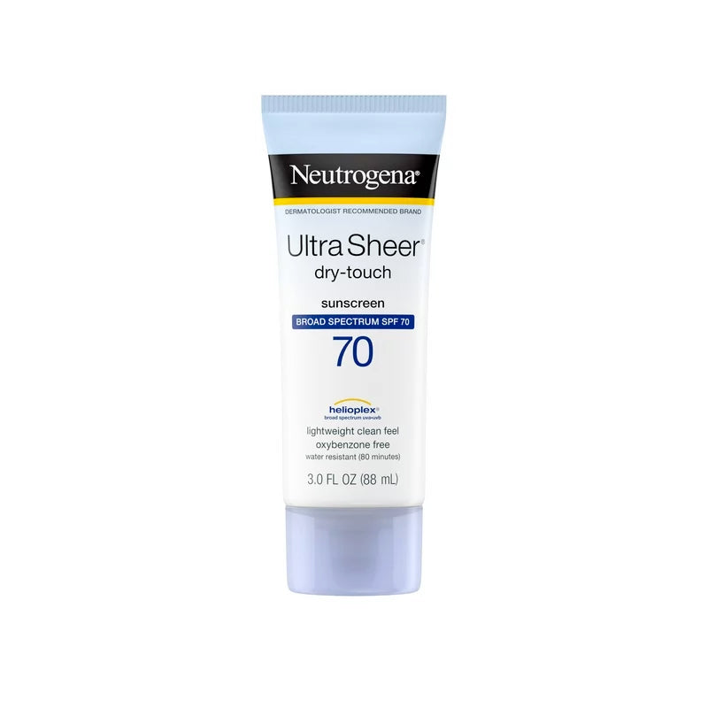 Neutrogena Ultra Sheer Protector Solar FPS 70: Poderosa Defensa con Acabado Seco