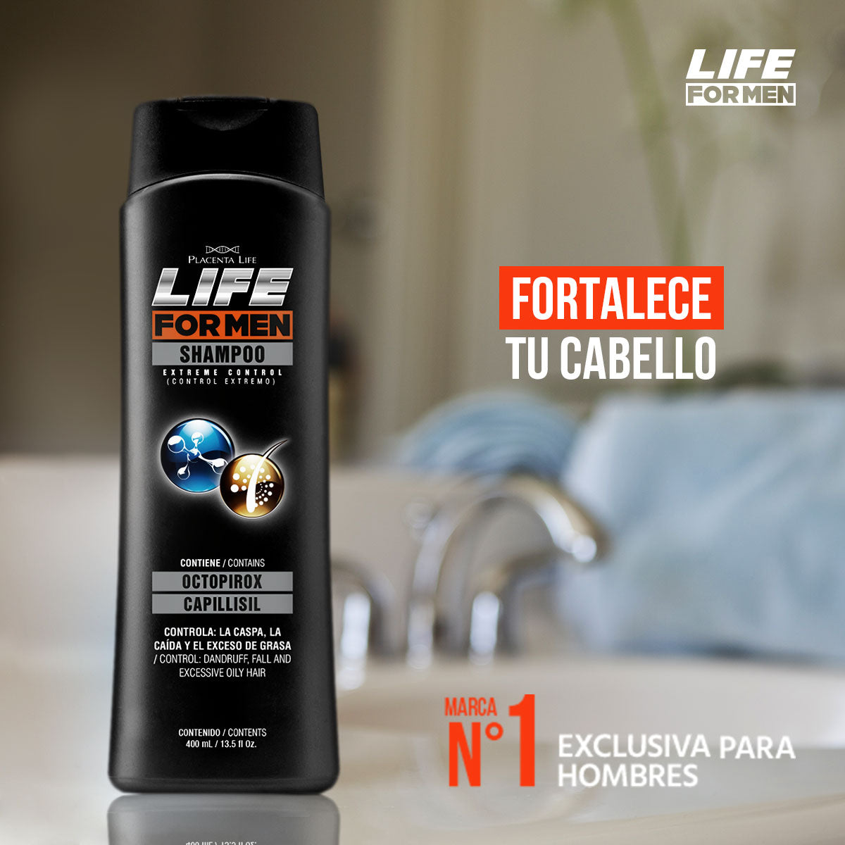 Life for Men Shampoo Control Caida Extremo